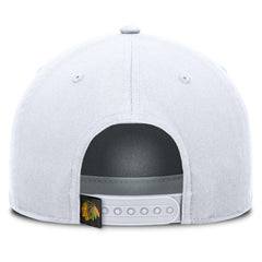 NHL Chicago Blackhawks Fanatics Rope A-Frame Adjustable Hat - White