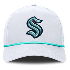 NHL Seattle Kraken Fanatics Rope A-Frame Adjustable Hat - White