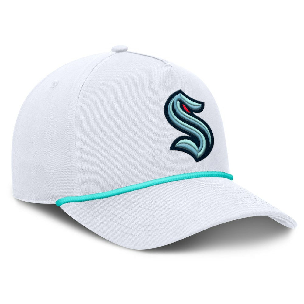 NHL Seattle Kraken Fanatics Rope A-Frame Adjustable Hat - White
