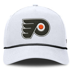 NHL Philadelphia Flyers Fanatics Rope A-Frame Adjustable Hat - White