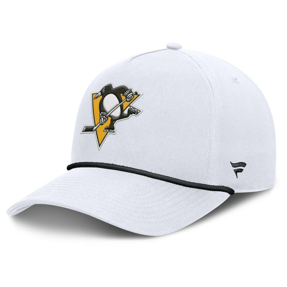 NHL Pittsburgh Penguins Fanatics Rope A-Frame Adjustable Hat - White