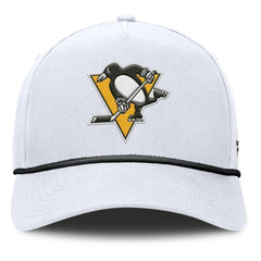 NHL Pittsburgh Penguins Fanatics Rope A-Frame Adjustable Hat - White
