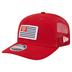Washington Nationals New Era Flag 9SEVENTY Stretch-Snap Hat - Red Hats