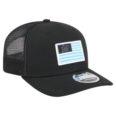 Miami Marlins New Era Flag 9SEVENTY Stretch-Snap Hat - Black Hats
