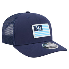 Tampa Bay Rays New Era Flag 9SEVENTY Stretch-Snap Hat - Navy Hats
