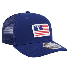 Texas Rangers New Era Flag 9SEVENTY Stretch-Snap Hat - Royal Hats