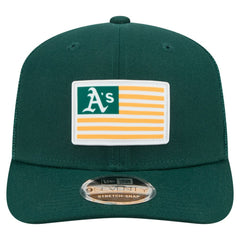 Athletics New Era Flag 9SEVENTY Stretch-Snap Hat - Green Hats