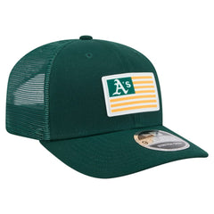 Athletics New Era Flag 9SEVENTY Stretch-Snap Hat - Green Hats