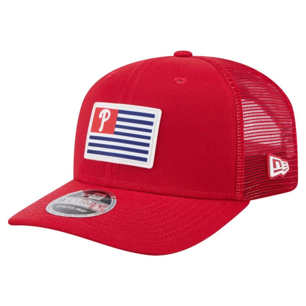 Philadelphia Phillies New Era Flag 9SEVENTY Stretch-Snap Hat - Red Hats