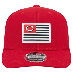 Cincinnati Reds New Era Flag 9SEVENTY Stretch-Snap Hat - Red Hats