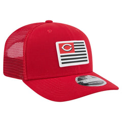 Cincinnati Reds New Era Flag 9SEVENTY Stretch-Snap Hat - Red Hats