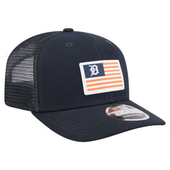 Detroit Tigers New Era Flag 9SEVENTY Stretch-Snap Hat - Navy Hats