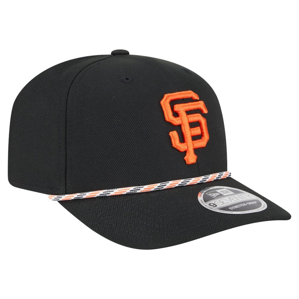 San Francisco Giants New Era Multi-Rope 9SEVENTY Stretch-Snap Hat - Black Hats