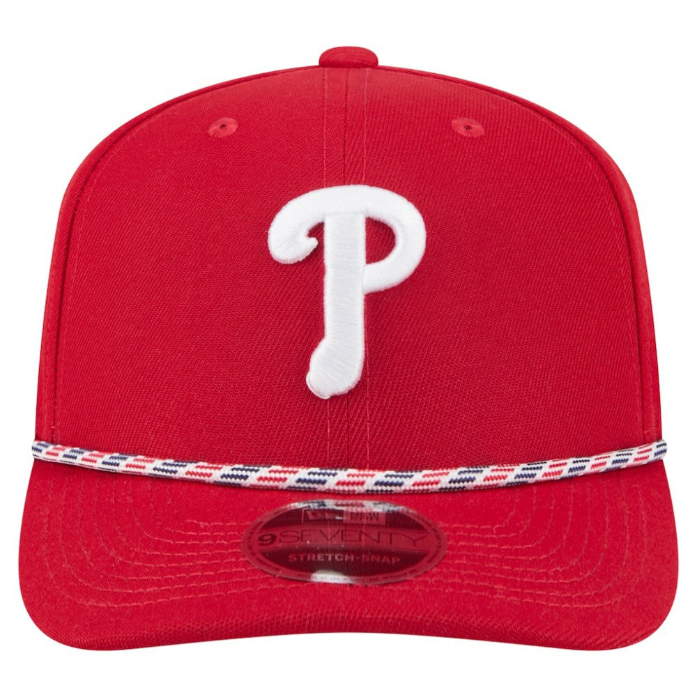 Philadelphia Phillies New Era Multi-Rope 9SEVENTY Stretch-Snap Hat - Red Hats