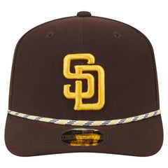 San Diego Padres New Era Multi-Rope 9SEVENTY Stretch-Snap Hat - Brown Hats