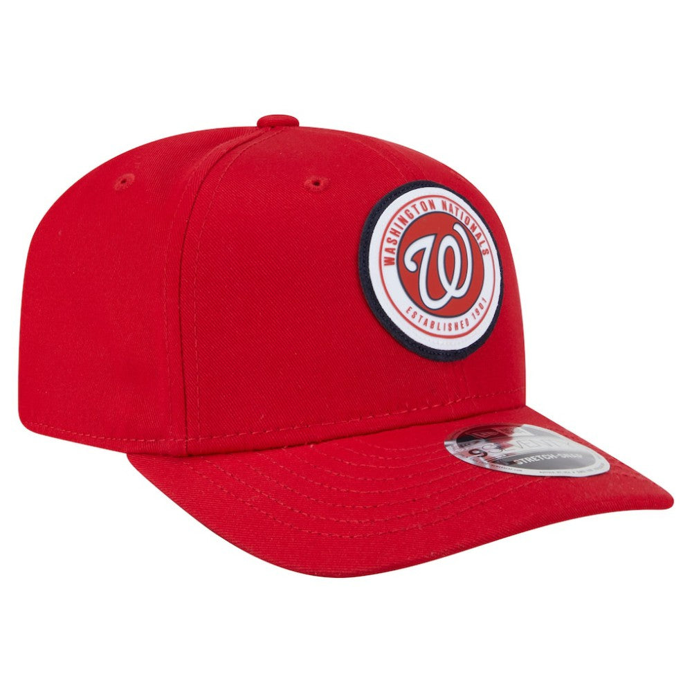 Washington Nationals New Era Circle Patch 9SEVENTY Stretch-Snap Hat - Red Hats