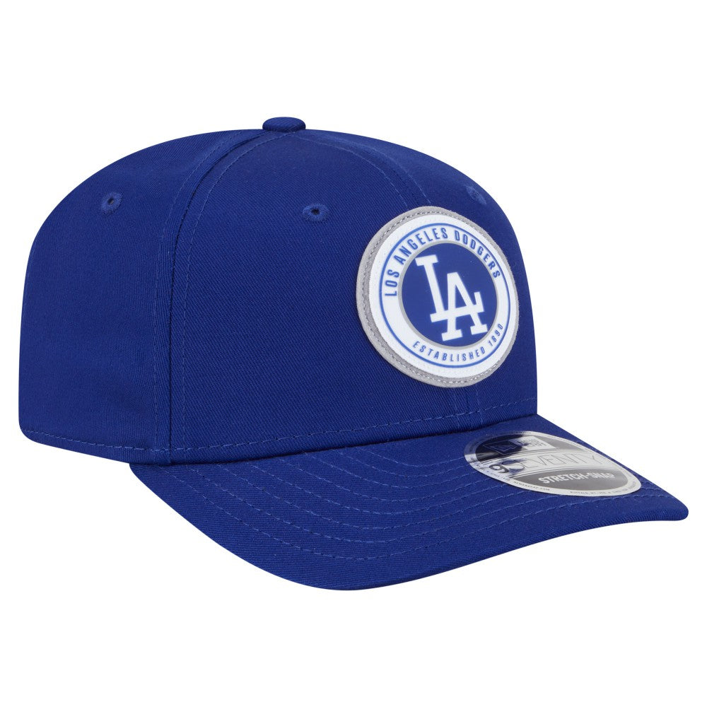 Los Angeles Dodgers New Era Circle Patch 9SEVENTY Stretch-Snap Hat - Royal Hats
