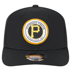 Pittsburgh Pirates New Era Circle Patch 9SEVENTY Stretch-Snap Hat - Black Hats