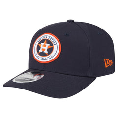 Houston Astros New Era Circle Patch 9SEVENTY Stretch-Snap Hat - Navy Hats