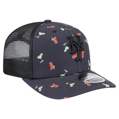 New York Mets New Era Adventure Drinks Pattern 9SEVENTY Stretch-Snap Hat - Black Hats