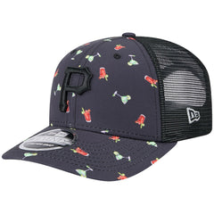 Pittsburgh Pirates New Era Adventure Drinks Pattern 9SEVENTY Stretch-Snap Hat - Navy Hats