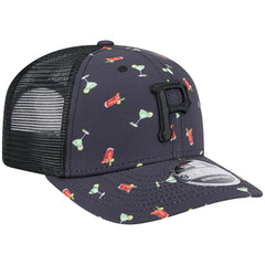 Pittsburgh Pirates New Era Adventure Drinks Pattern 9SEVENTY Stretch-Snap Hat - Navy Hats