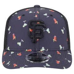 San Francisco Giants New Era Adventure Drinks Pattern 9SEVENTY Stretch-Snap Hat - Black Hats