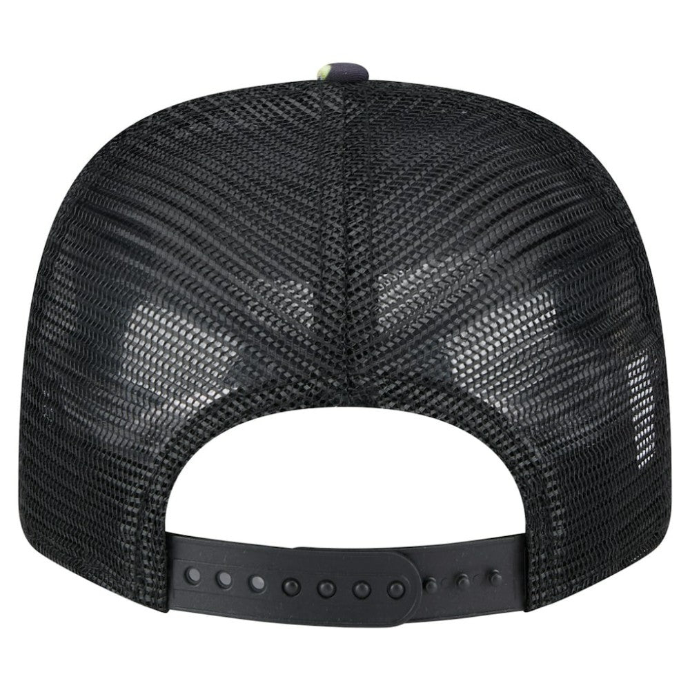 Texas Rangers New Era Adventure Drinks Pattern 9SEVENTY Stretch-Snap Hat - Black Hats