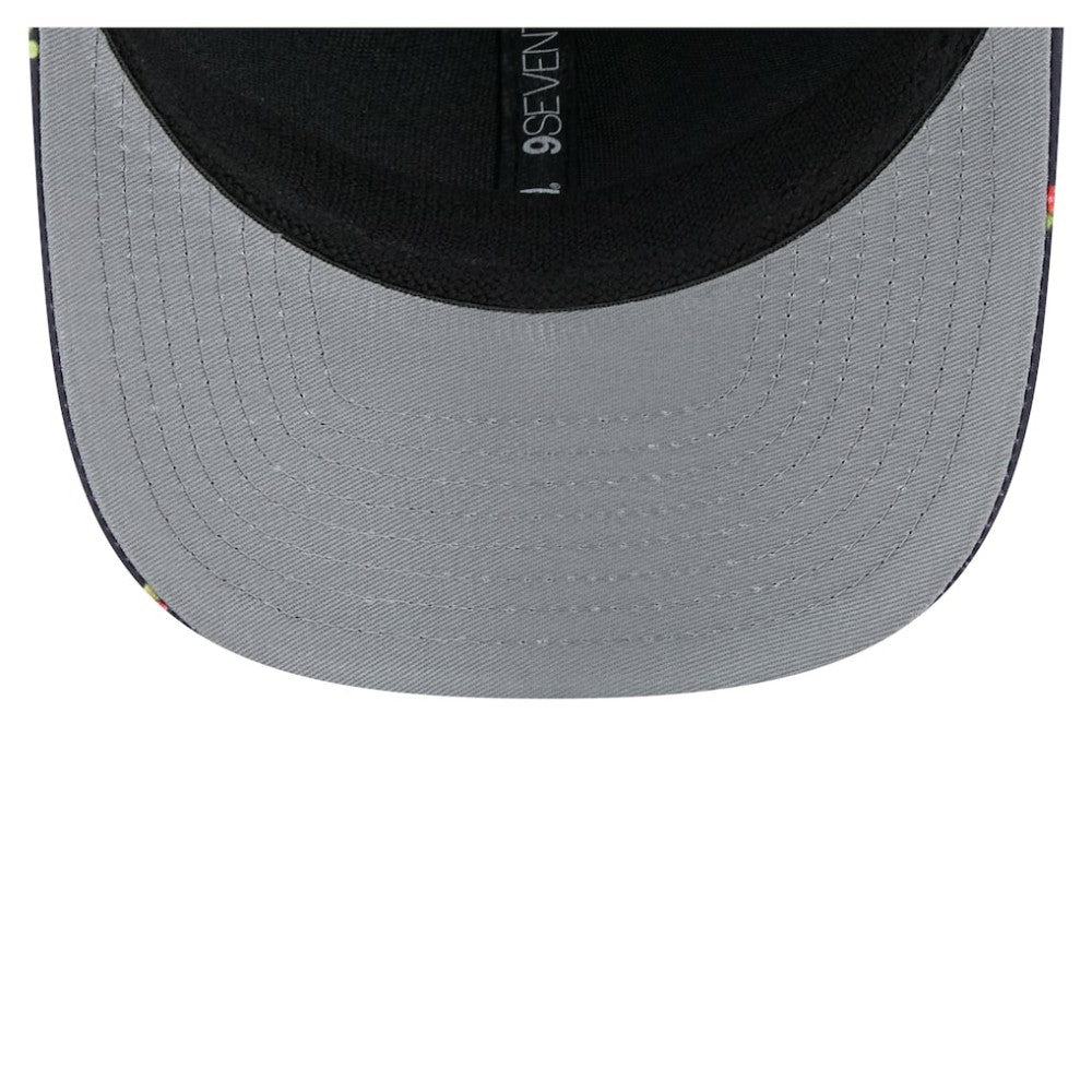 Texas Rangers New Era Adventure Drinks Pattern 9SEVENTY Stretch-Snap Hat - Black Hats