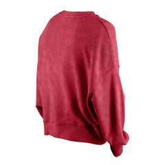 Miami Heat Women's Throwback Vintage Enzyme Wash Oversized Boxy Pullover Sweatshirt Red