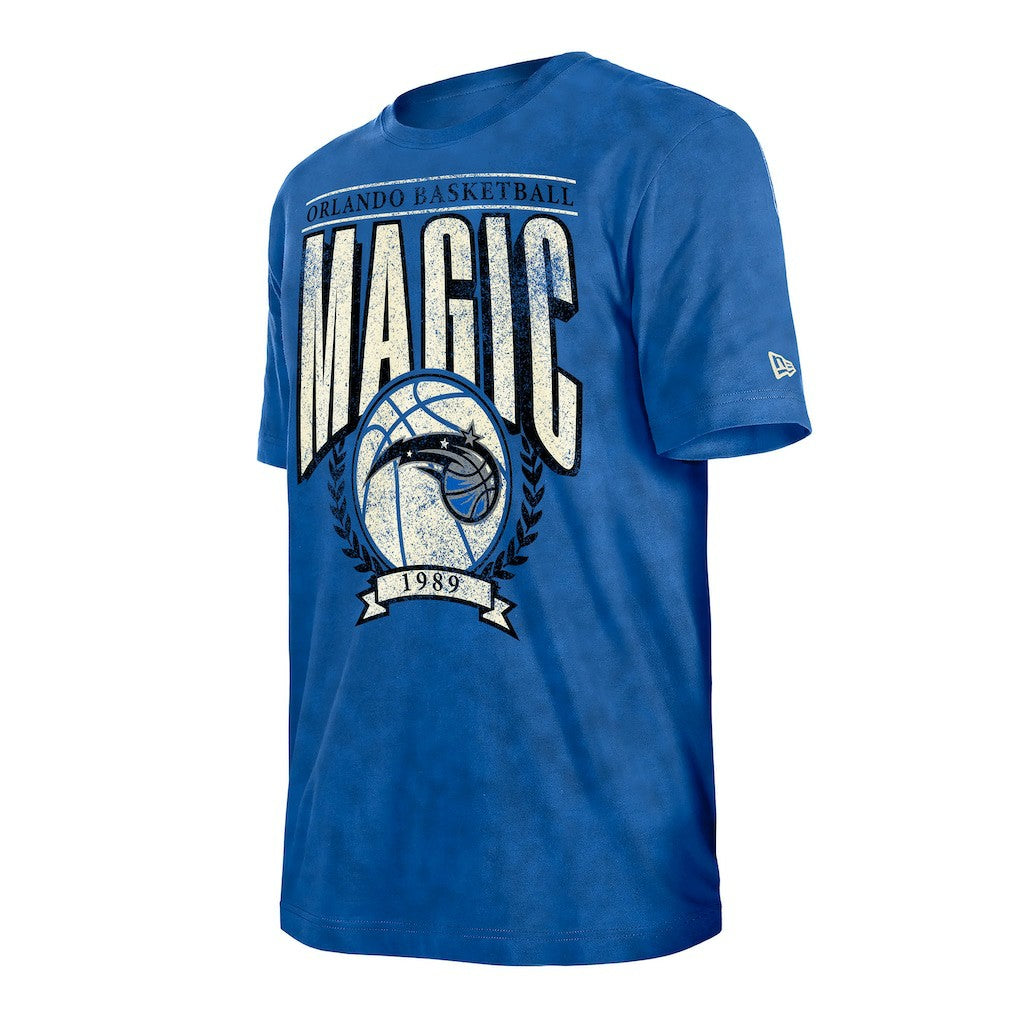 Orlando Magic Throwback Vintage Boxy Mineral Wash T-Shirt Blue