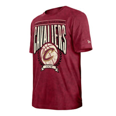 Cleveland Cavaliers Throwback Vintage Boxy Mineral Wash T-Shirt Wine