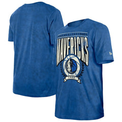 Dallas Mavericks Throwback Vintage Boxy Mineral Wash T-Shirt Blue