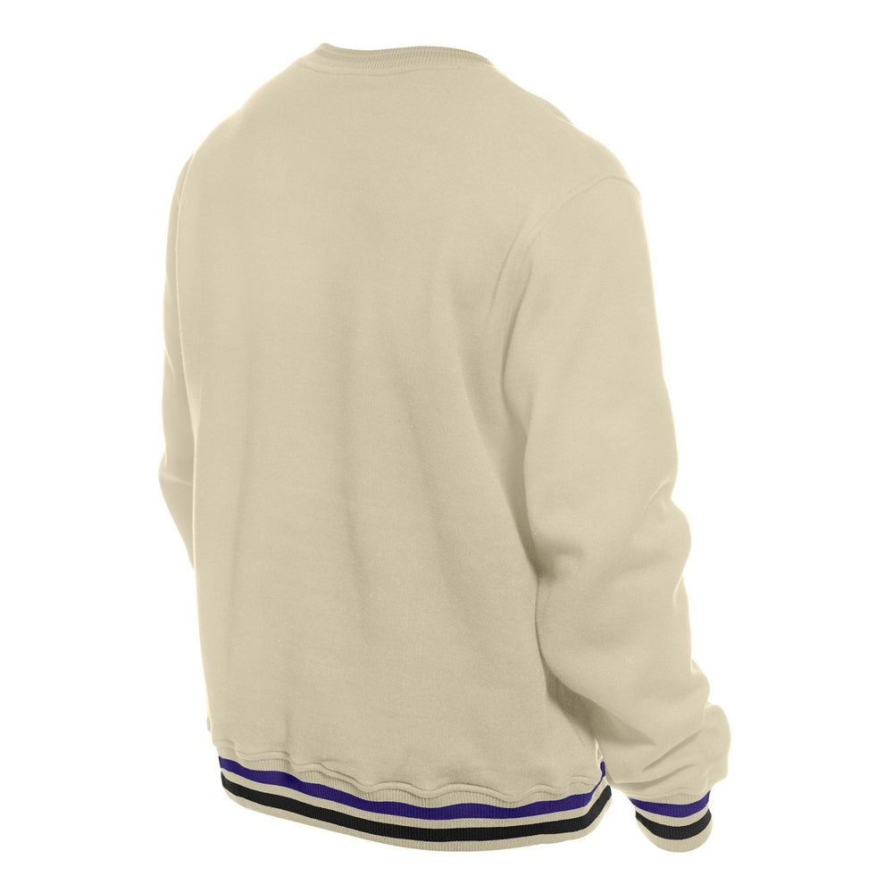 Sacramento Kings Throwback Vintage Pullover Sweatshirt White