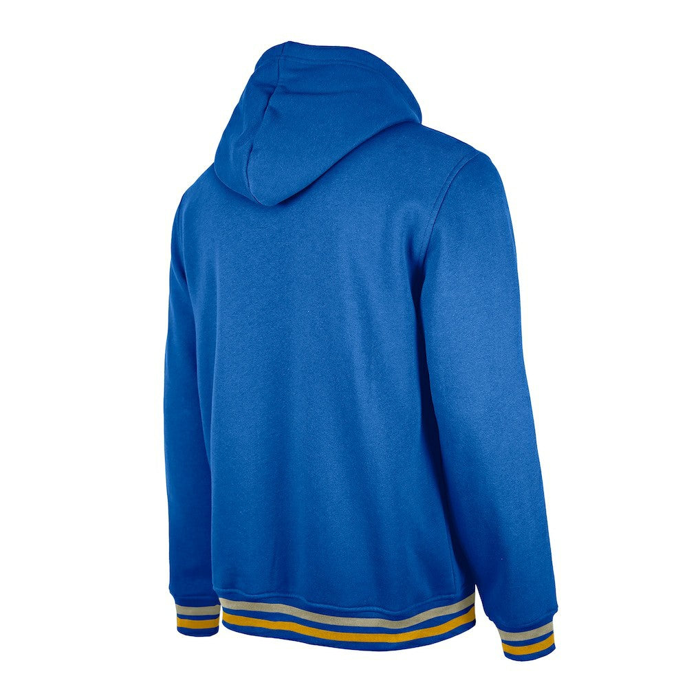 Golden State Warriors Throwback Vintage Pullover Hoodie Royal