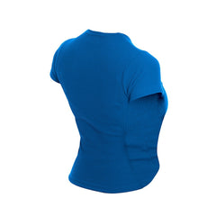 Philadelphia 76ers Women's Leisure Collection Baby Doll Cropped T-Shirt Blue
