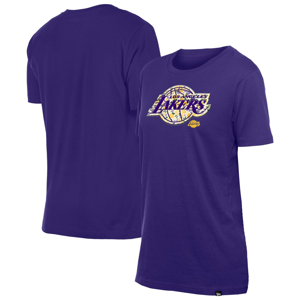 Los Angeles Lakers Women's Glam Game Flower T-Shirt Purple