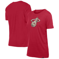 Miami Heat Women's Glam Game Flower T-Shirt Red