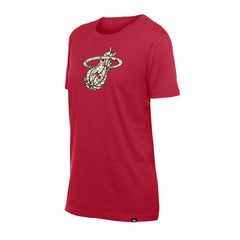 Miami Heat Women's Glam Game Flower T-Shirt Red