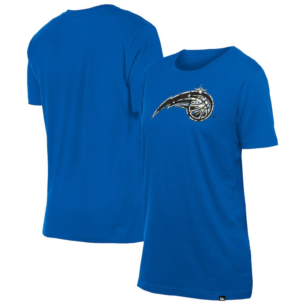 Orlando Magic Women's Glam Game Flower T-Shirt Blue