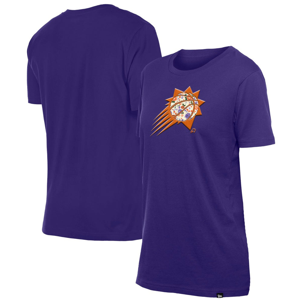 Phoenix Suns Women's Glam Game Flower T-Shirt Purple