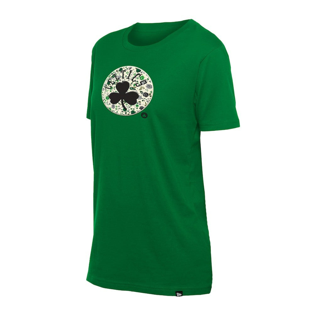 Boston Celtics Women's Glam Game Flower T-Shirt Kelly Green