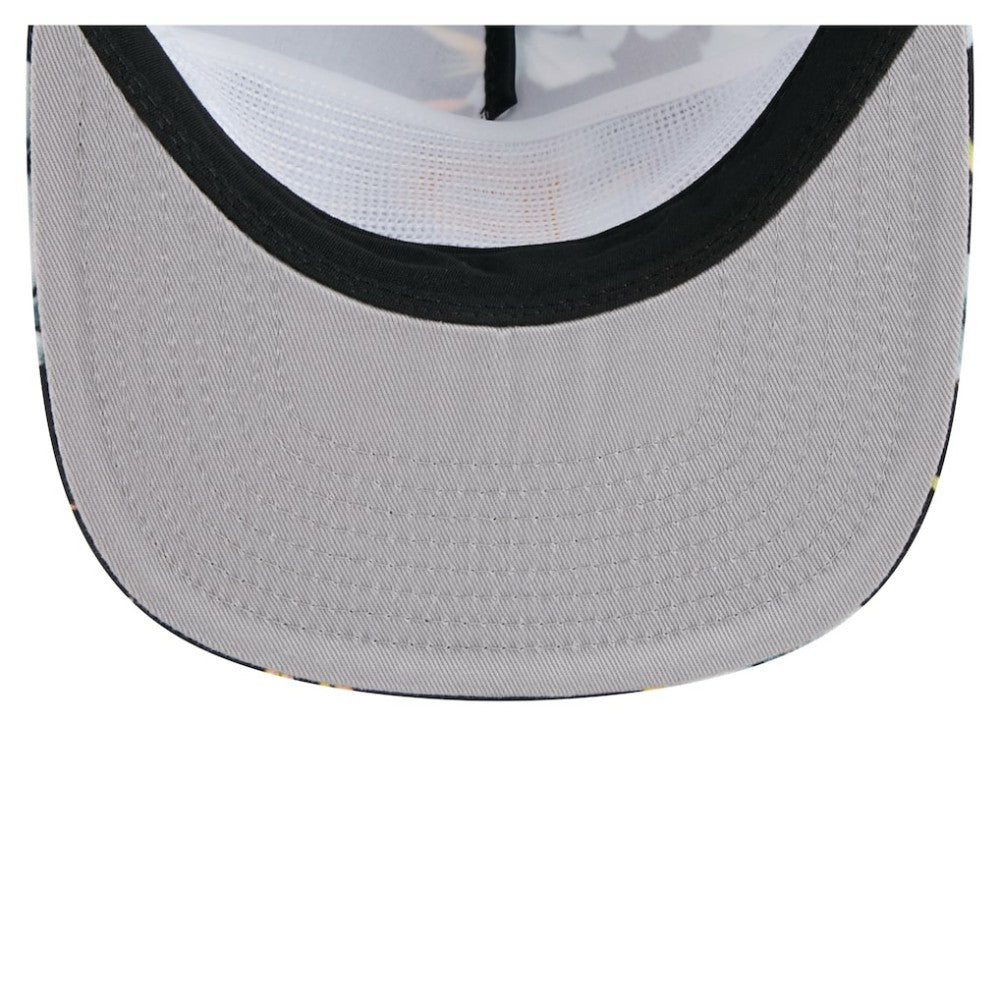 Pittsburgh Pirates New Era Adventure Pattern Golfer Trucker Snapback Hat - Black Hats
