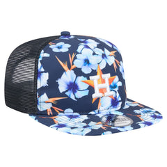 Houston Astros New Era Adventure Pattern Golfer Trucker Snapback Hat - Navy Hats