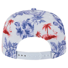 Los Angeles Angels New Era Printed Island Golfer Snapback Hat - White Hats