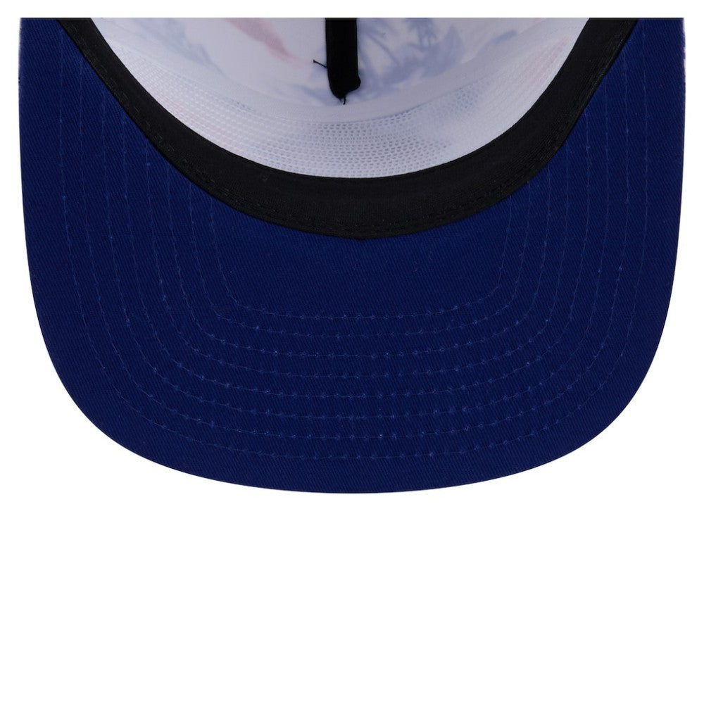 Texas Rangers New Era Printed Island Golfer Snapback Hat - White Hats