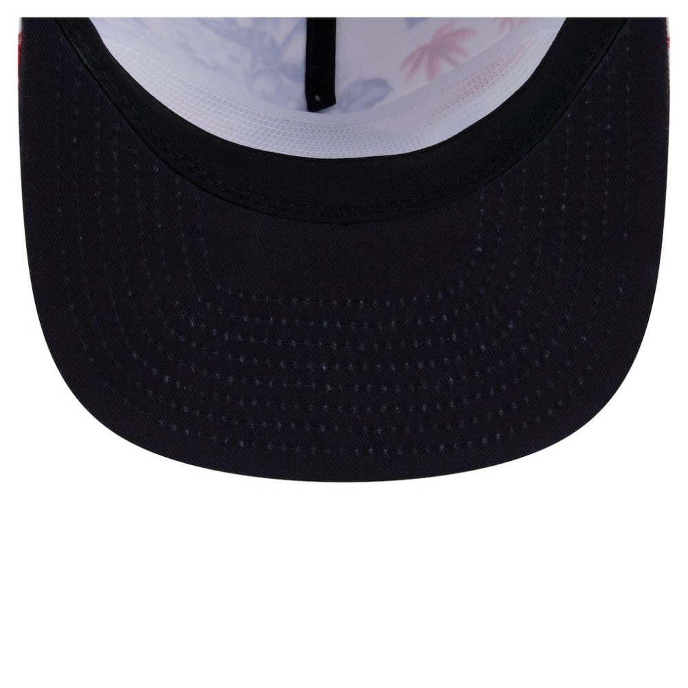 Boston Red Sox New Era Printed Island Golfer Snapback Hat - White Hats