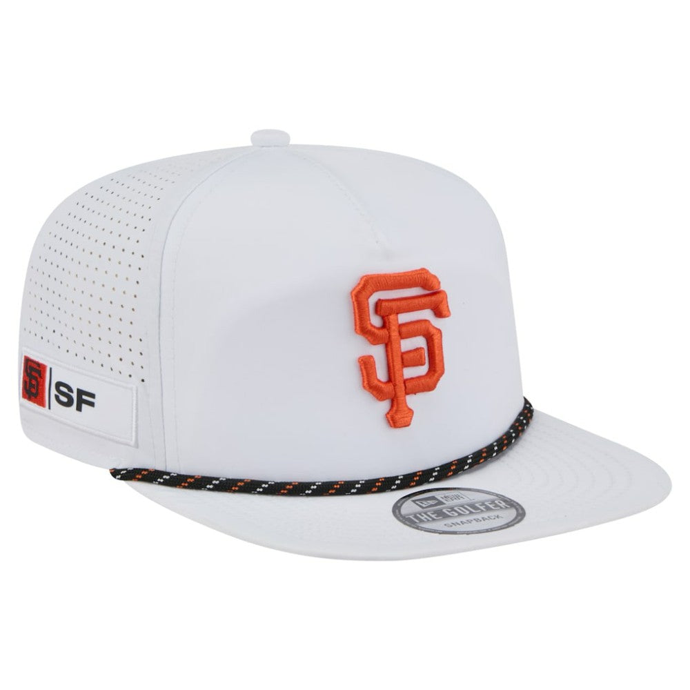 San Francisco Giants New Era Perforated Golfer Snapback Hat - White Hats