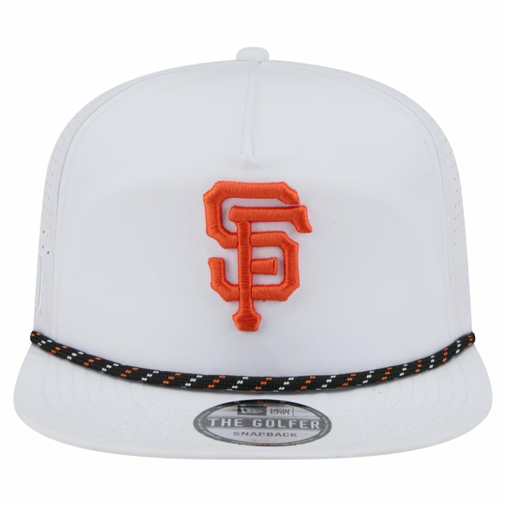 San Francisco Giants New Era Perforated Golfer Snapback Hat - White Hats