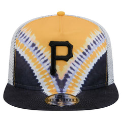 Pittsburgh Pirates New Era Tie-Dye Golfer Trucker Adjustable Hat Hats
